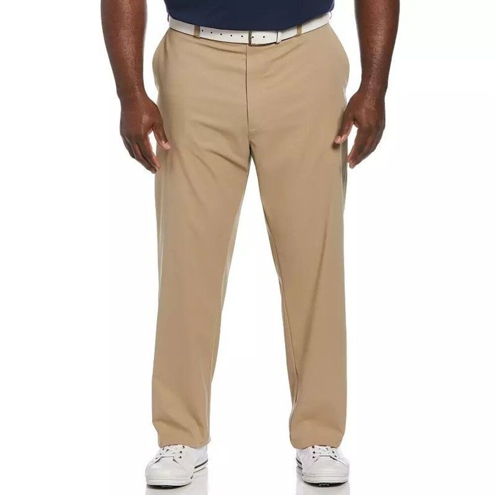 Grand Slam Performance Golf Pants Men 48x32 Beige Lightweight Stretch NEW